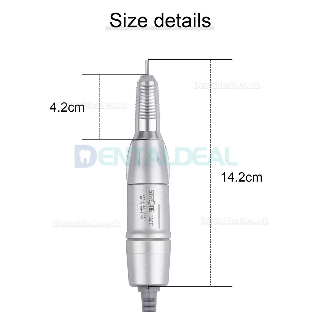 STRONG 120II Dental Lab Micromotor Handpiece 35000RPM 2.35mm Bur size